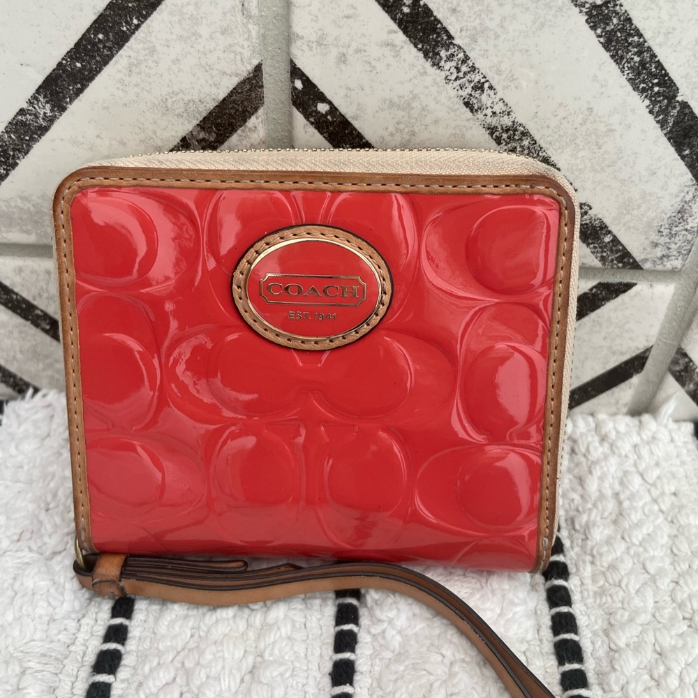 Coach zip wallet